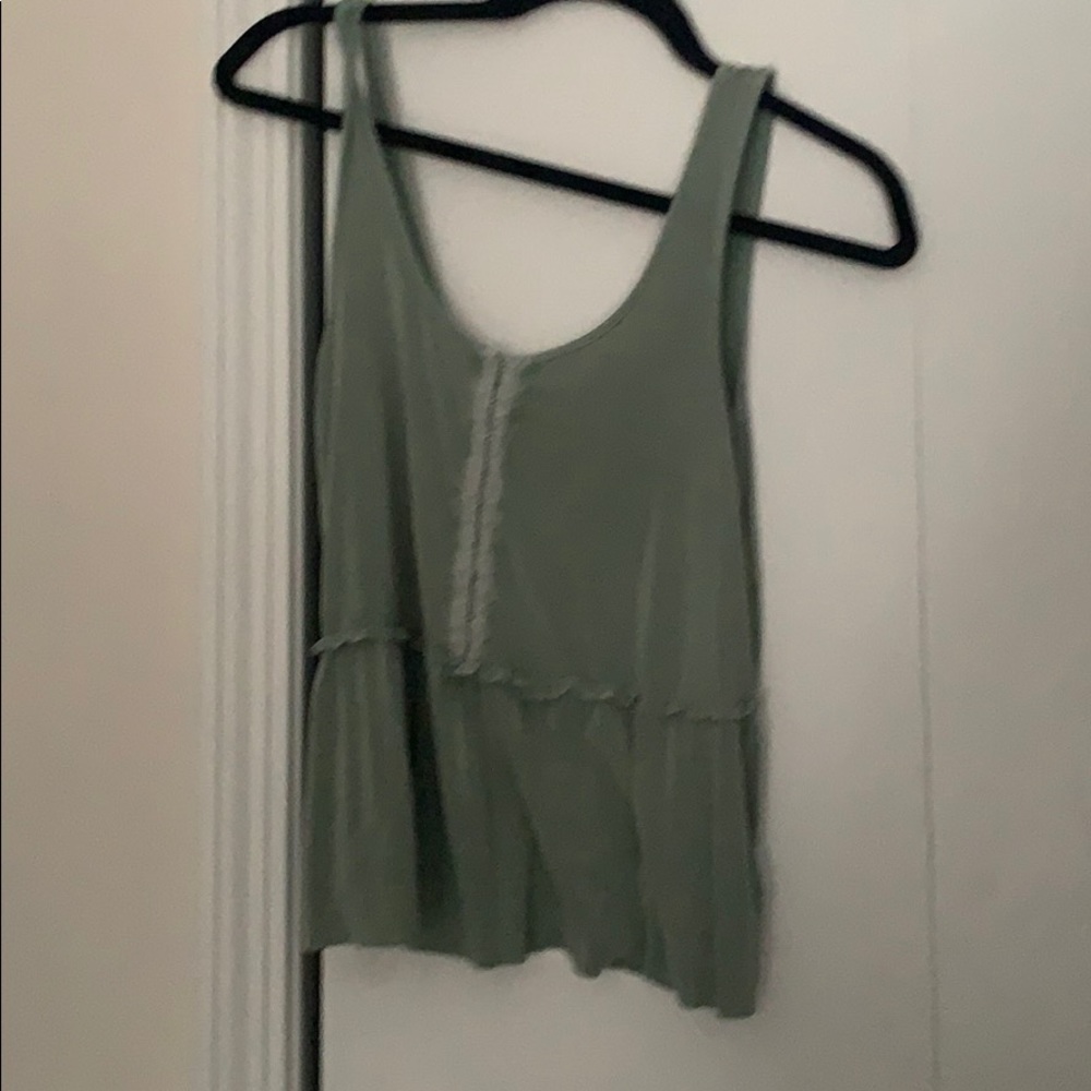 Sage tank top